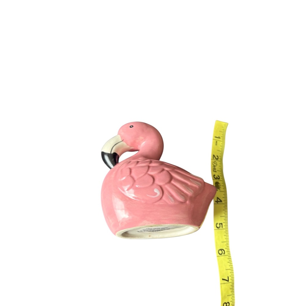 Pink‎ Flamingo Ceramic Sponge Holder Kitchen Sink Caddy Planter Dish Decor As is - Picture 7 of 8